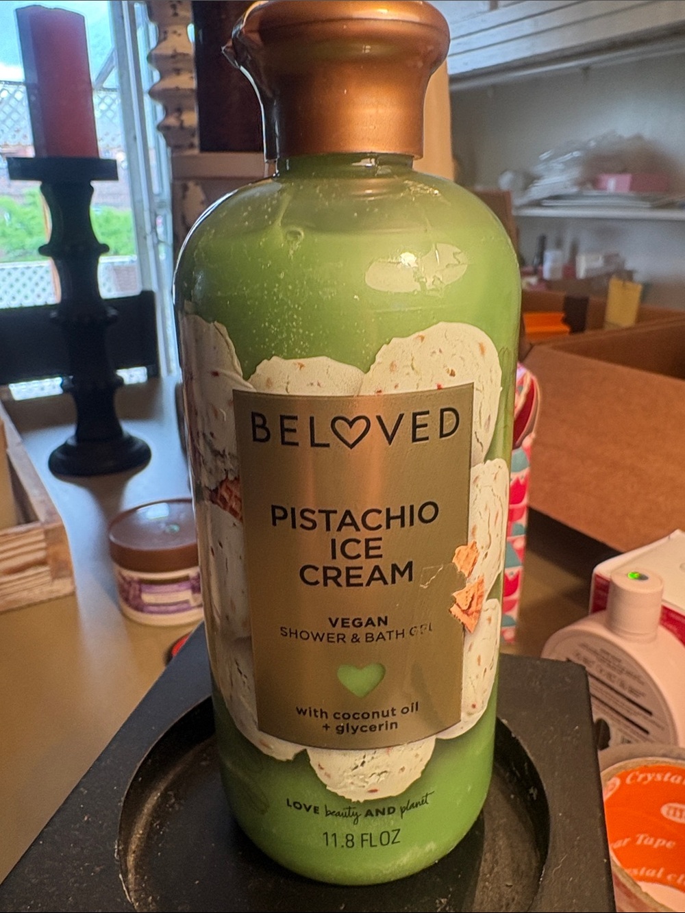 Beloved Pistachio Ice Cream Vegan Shower & Bath Gel - Green
